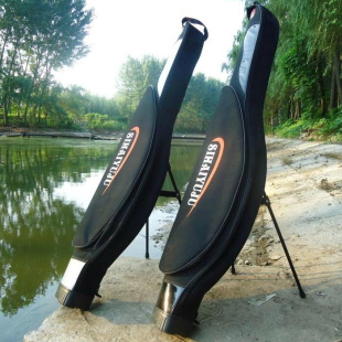 新款1.2米单层大肚提琴矶杆海竿支架渔具包鱼