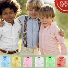 儿童衬衫 男童长袖衬衫 全棉衬衫 休闲衬衫男童白色衬衫