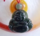 翡翠A货 老坑糯种翠绿 笑佛项坠