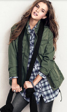 ☆德国街☆H&M德国代购 Looks 帅气女士棉衣棉服 欧美 <span class=H>HM</span>(现货)