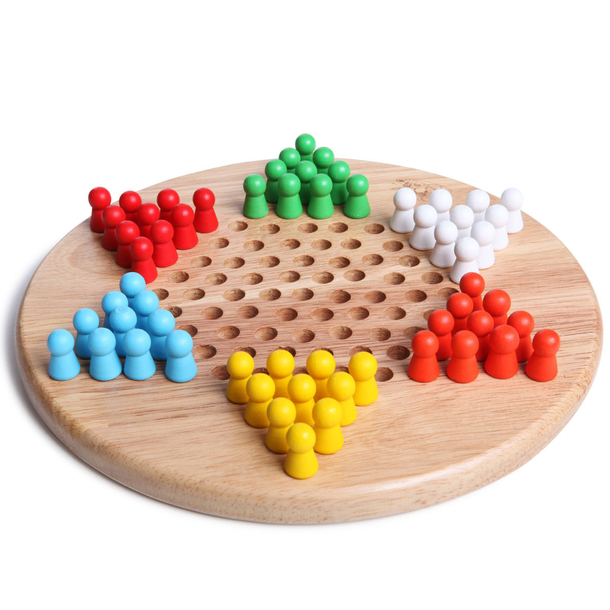 疯狂热卖 幼得乐 儿童益智六角跳棋 木制跳棋 棋类玩具 包邮顺丰