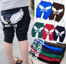 淘宝网夏季童装儿童裤子糖果色宝宝女童男童中裤短裤哈伦裤五分裤H-KZ13