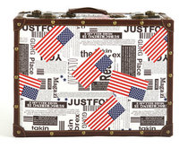 2012新款复古手提箱 行李箱男女旅行箱包英伦登机箱潮包美国国旗