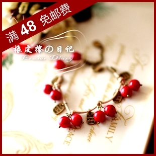  DIY手工制作 复古 盛夏的果实 珊瑚or玛瑙  手链