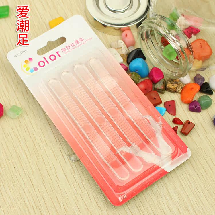GEL凉鞋贴 细条贴 凉鞋用后跟贴 防凉鞋带磨泡 4条装 Z47