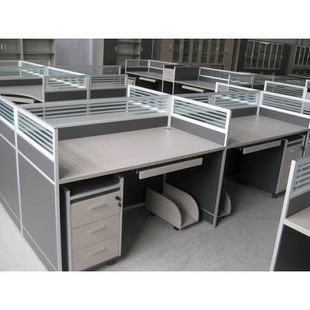 长沙办公家具隔断屏风玻璃间隔桌格子组合电脑