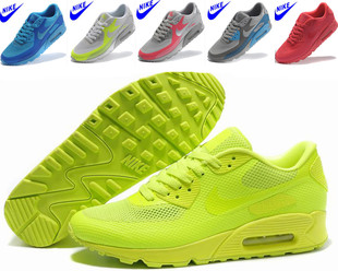  NIKE AIR MAX 90荧光绿气垫跑鞋454446-700男女鞋 无缝科技情侣款