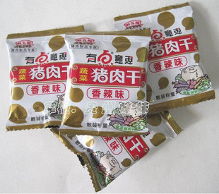  【6元不限重】黔五福有点香香辣味蔬菜猪肉干500克(买二包邮)