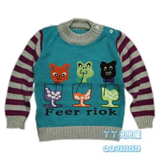 宝宝<em>毛衣</em> 卡通<em>毛衣</em> 小动物线衣 <em>儿童</em>线衣 <em>小孩</em>毛