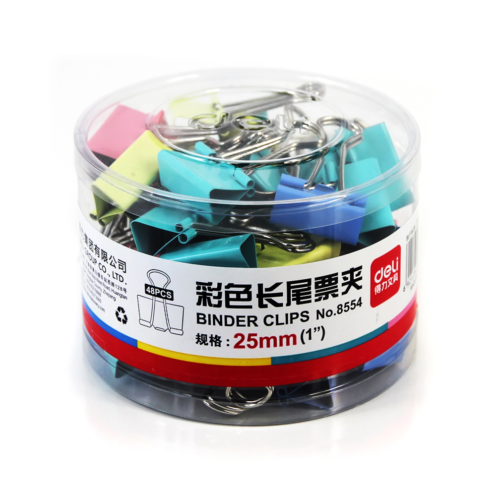 得力长尾夹 25mm彩色金属票夹/燕尾夹/资料整理夹 桌面办公|msdalam kategori Kamus elektronik/buku kertas elektronik/alat tulis, mengikat Supplies, Purse/folder Elliot - dari Buy2taobao.com untuk memberikan perkhidmatan ejen Taobao profesional membeli