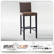 藤编大师㊣藤家具藤艺家具酒店会所家具酒吧椅吧凳实木吧台椅特价