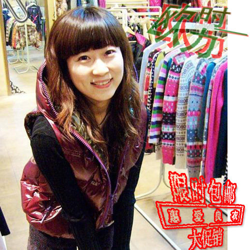 <em>羽绒</em>背心/棉背心,2010秋冬新装AF原单韩版女