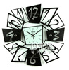 settler卓尔静音数字镂空铁艺艺术，挂钟时尚钟表，创意简约客厅个性
