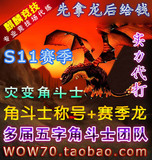 国服魔兽世界专业竞技场s11代打jjc暮光幼龙坐骑及角斗士称号代练