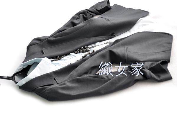23区 金牌七分褶皱袖 超极收腰薄毛料小西装！