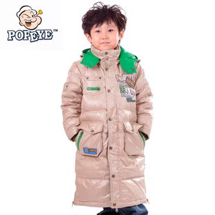  大力水手冬装 儿童羽绒服 男童羽绒服长款  羽绒外套 反季促销