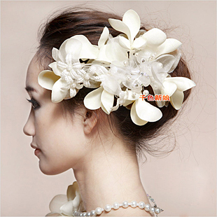  [特]D76欧式新娘头花+颈花 结婚头饰发饰  韩式婚纱礼服配饰品