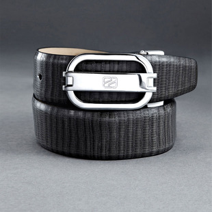 MengDi mozambique's new sunshine handsome lizards grain import cowhide man belt 066612105