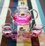 68元包邮 花茶茶具玻璃套组 整套花草茶具(12件套装)爆订款已到货