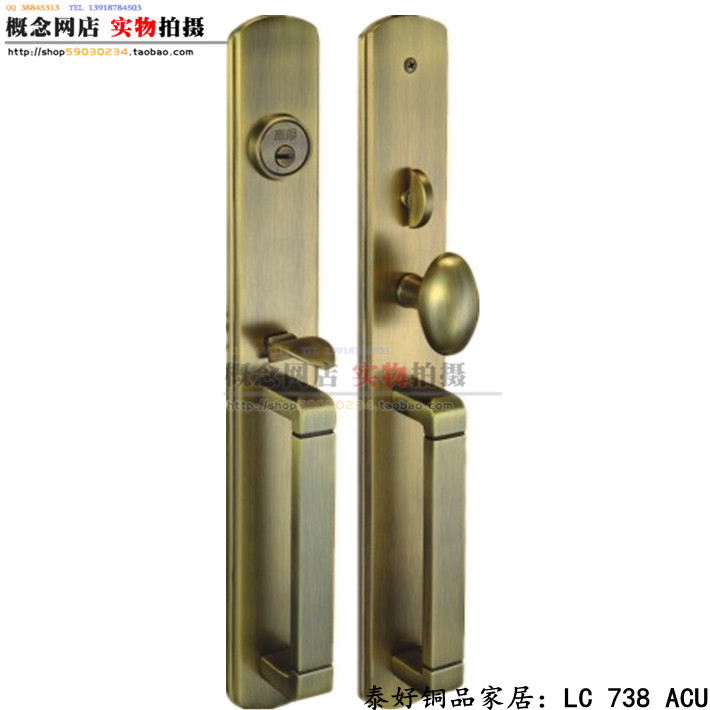 quality goods Thai Good Tongsuo All copper Door lock American style Stripped of Party membership and expelled from public office Mother child door handle Door lock LC738 ACUin the Basic building materials , Home Hardware , Locks , Mechanical locks category - from Buy2taobao.com to provide professional Taobao agent buy service