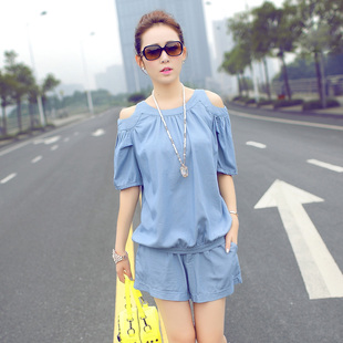淘宝网清新牛仔<em>短裤套装</em>,<em>天猫</em>商城