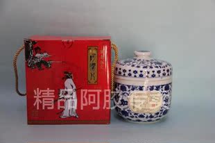  胡庆余堂 果仁阿胶片 固元膏 方 阿胶糕 精品瓷罐装 500克 包邮