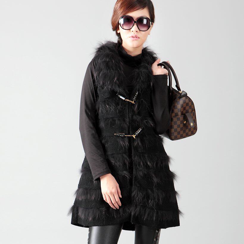 100,卡研2010秋冬新款 韩版兔毛配毛线<em>戴帽</em>皮