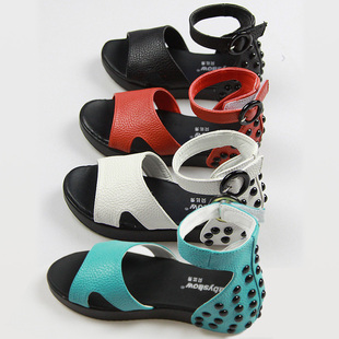  断码清仓特价夏季真皮儿童凉鞋透气镂空匹酷中大女童鞋子公主单鞋