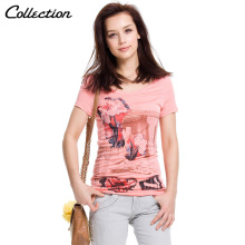�ļ��¿�ŮװPEACEBIRD/̫ƽ��ר����Ʒ��λӡ����֯��AM1120530