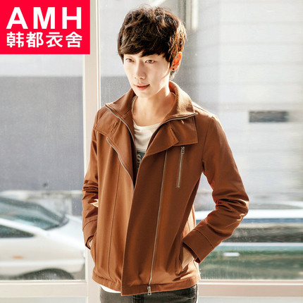 AMH男装韩版2014春装新款男士立领修身时尚夹克外套PF3072麒