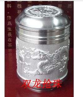 Tin tea caddy Tin pot for tea/Tin Tea Caddy,Ssangyong grab beads,Year of the Dragon down Send wooden spoonin the Tableware , Tea set , Tea caddy category - from Buy2taobao.com to provide professional Taobao agent buy service