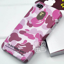 BAPE iPhone 4 ����Գ���Բ�ĥɰ��� ƻ��4���ֻ������� ���