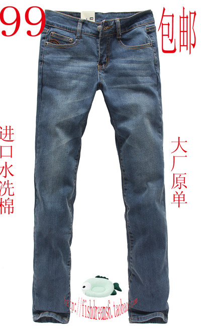 2012春装新款 <span class=H>LEE</span>牛仔裤正品女  直筒裤 水洗中腰修身牛仔裤包邮