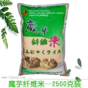  天龙无糖高纤魔芋米2500g 健康食品 排毒减肥 全国包韵达