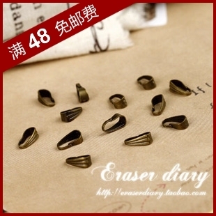  DIY饰品材料配件 9mm 古铜色 瓜子吊坠扣  10个