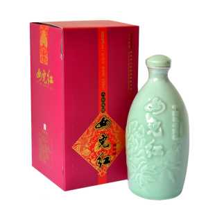  绍兴黄酒 女儿红 八年陈花雕 青瓷牡丹 绍兴酒 500ML