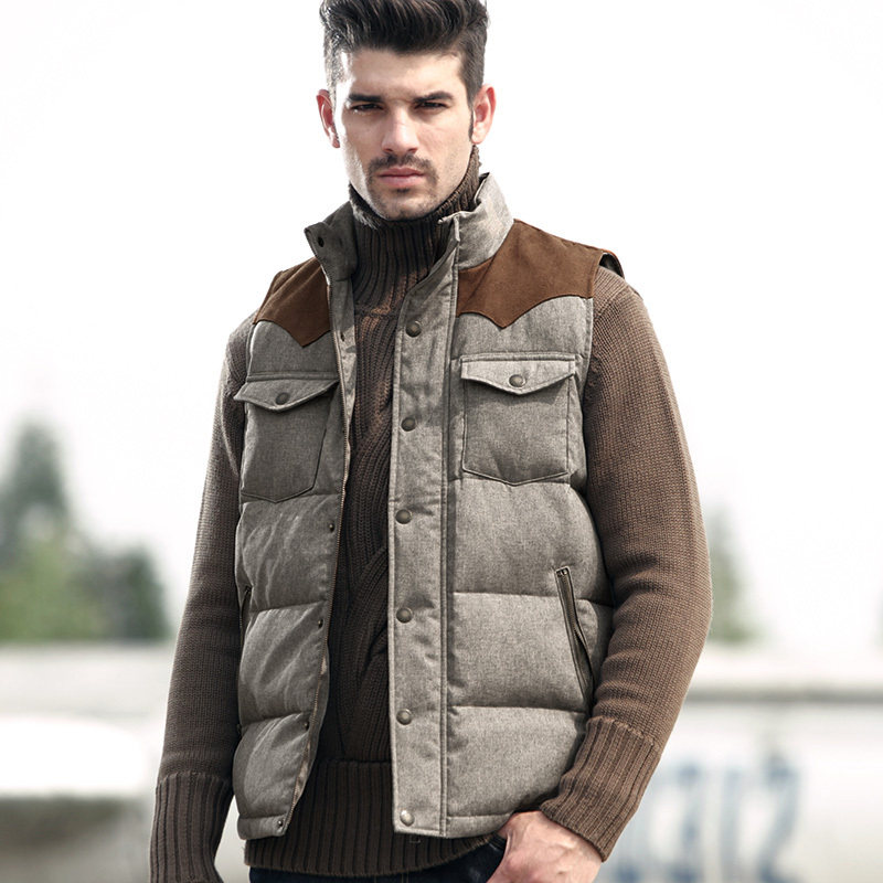 <em>男装羽绒背心</em>旗舰店|男士羽绒<em>马甲</em>搭配|羽绒马