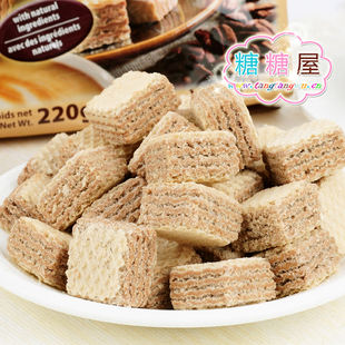  意大利特产进口食品莱家粒粒威化饼干零食(卡布奇诺)220(230)g