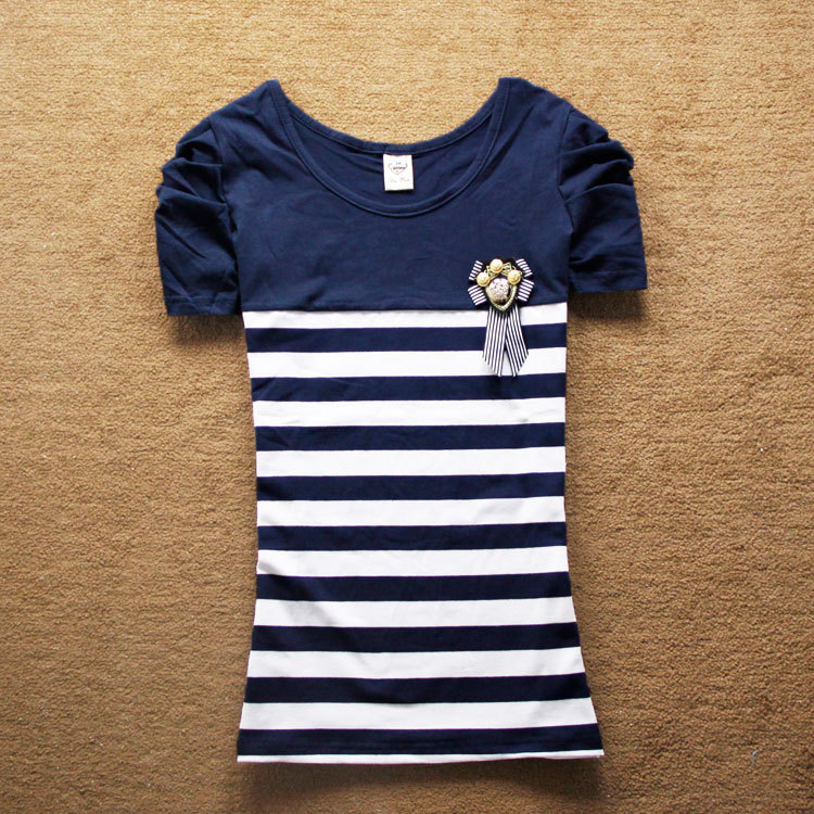 海魂衫韩版泡泡袖...