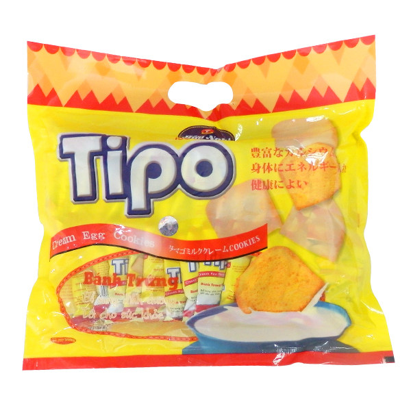 x2001正宗越南零食 TIPO面包干白巧克力/鸡蛋饼300g/337g