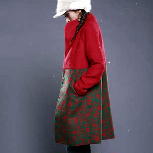 【9折】裂帛秋冬女装毛呢外套 新款秋装 撞色呢大衣 红尘1178$|淘宝网正品|天猫淘宝商城品牌官网旗舰店
