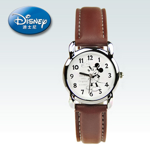  【一淘专享价】正品迪士尼手表米奇儿童手表男孩皮带韩版学生手表