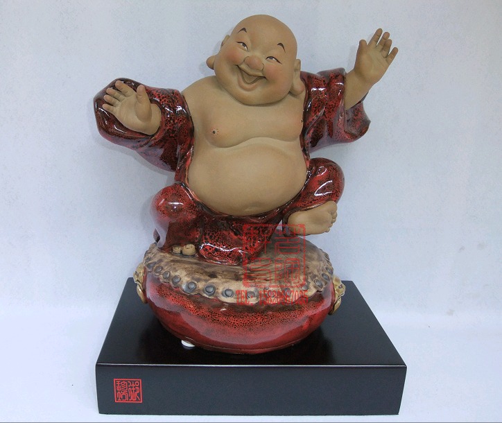 陶瓷工艺品 石湾公仔 佛像 小佛 欢欣鼓舞|msdalam kategori Aksesori rumah, hiasan - dari Buy2taobao.com untuk memberikan perkhidmatan ejen Taobao profesional membeli