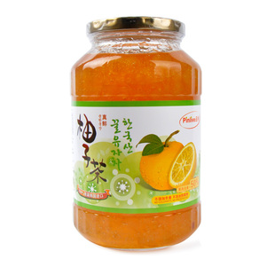 【天猫年货】韩国原装进口 真鲜蜂蜜柚子茶1kg/瓶 冲调饮品 正品
