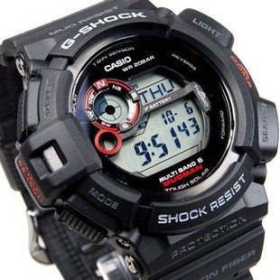  正品CASIO卡西欧光能电波表运动表 泥人GW-9300-1DR 1D原装行货