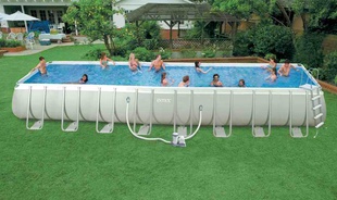 intex5499032’长方形，框架支架水池大型别墅家庭游泳池