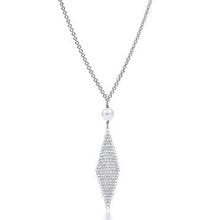Un nuevo especial de artículos de plata comercio exterior] [TIFFANY de plata collares de la joyería de plata perla red