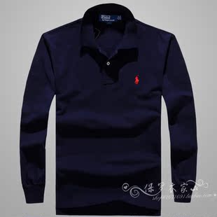  新款秋装 男装长袖休闲POLO衫 正品POLO/保罗 时尚男士上衣