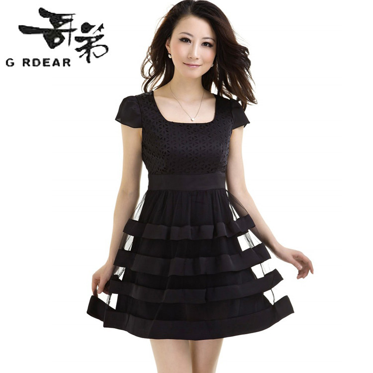 郴牌 代购哥弟正品女装2012夏装新款短袖<span class=H>阿玛施</span>显瘦真丝连衣裙士