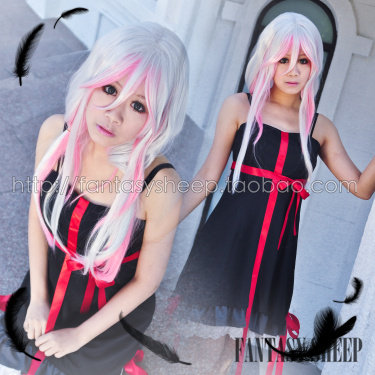 三冠热卖500件！罪恶王冠 楪祈 黑色雪纺连衣裙 cosplay成衣 现货